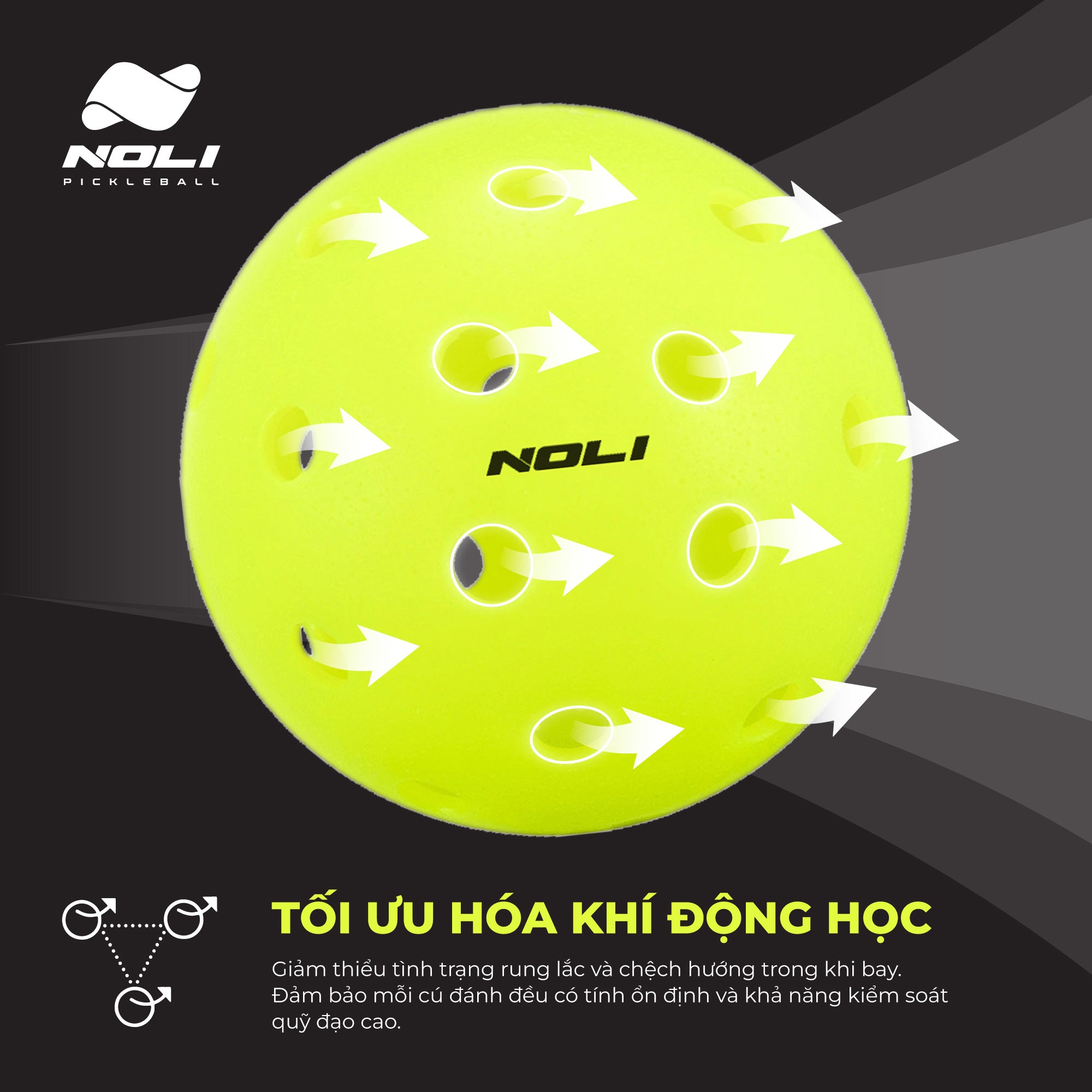 Pickleball Ball N-ECO – Tournament Standard 40 Holes